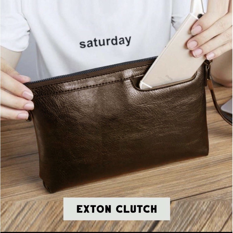 Hand Bag Kulit Pria - Clutch Bag Kyojin - Tas Kulit Pria Impor