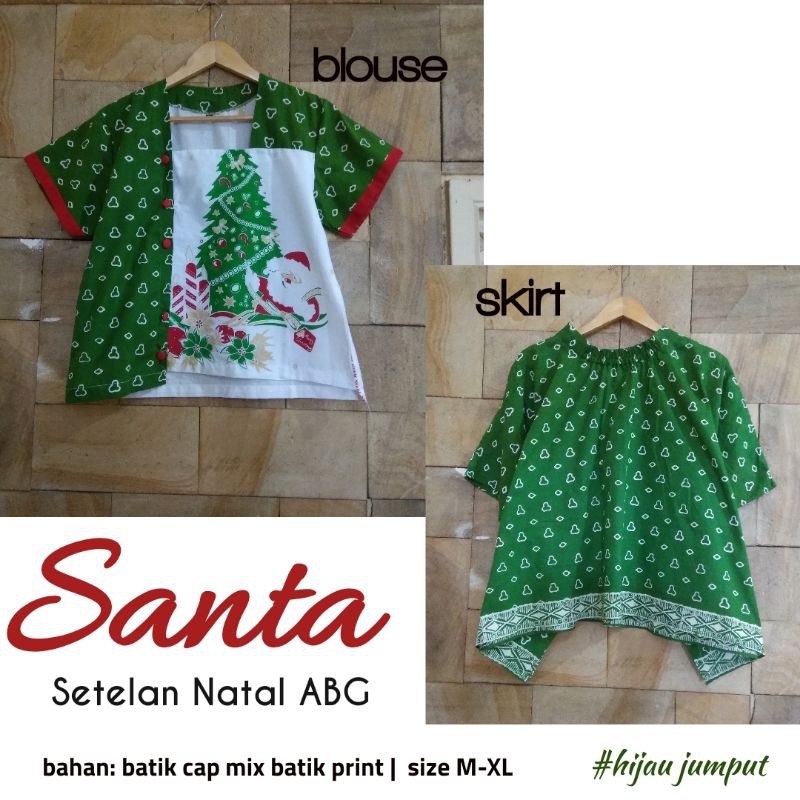 SANTA SETELAN BAJU NATAL ABG | BAJU NATAL REMAJA