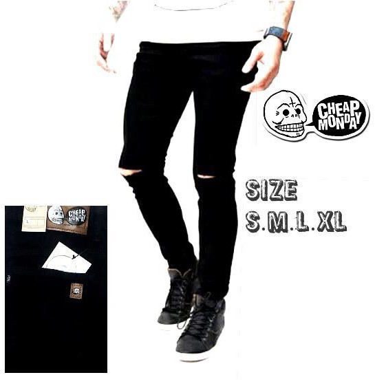 Jeans pensil / skiny / slimfit pria