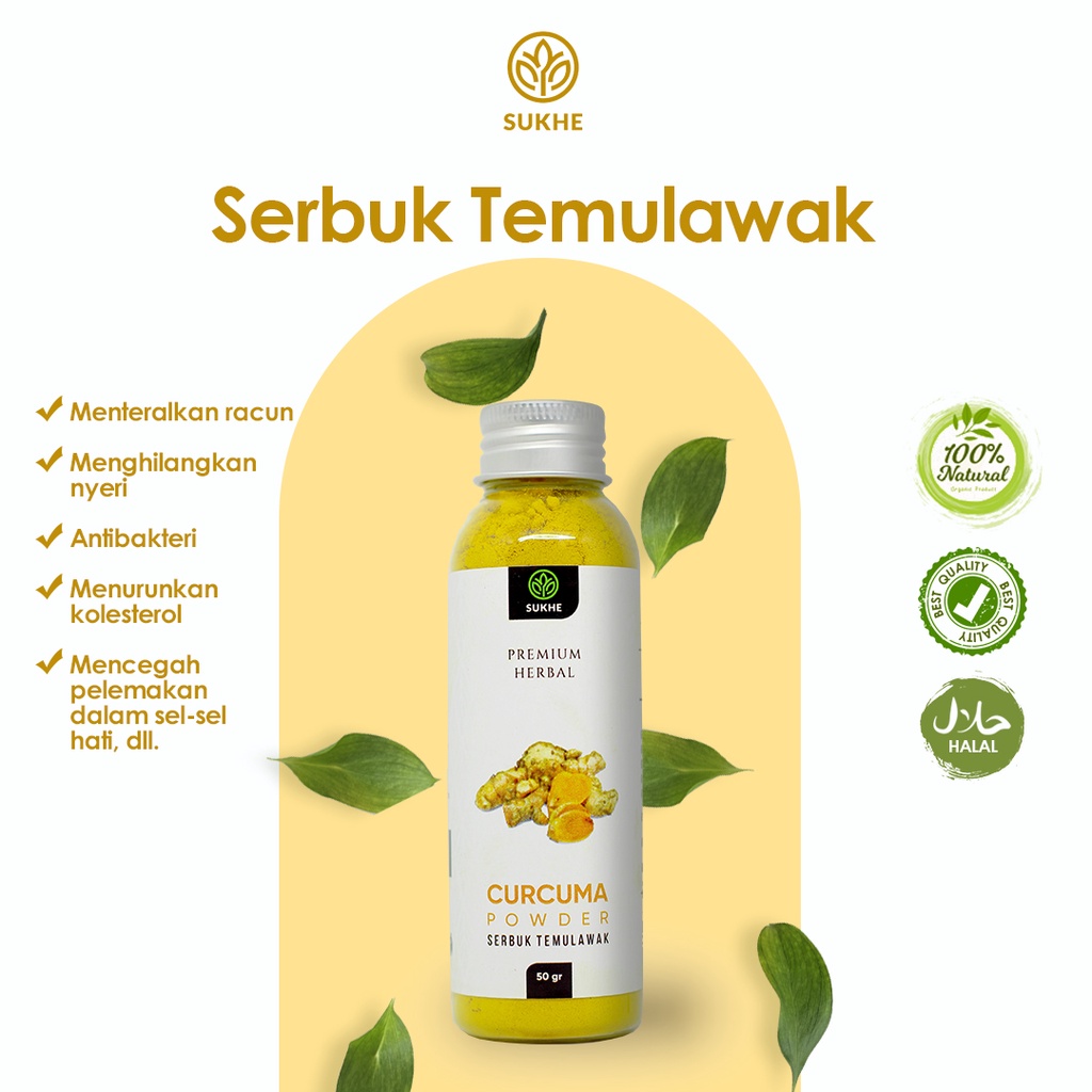 

Temulawak Bubuk 50gr / Serbuk Temulawak / Temulawak Bubuk Murni / Minuman