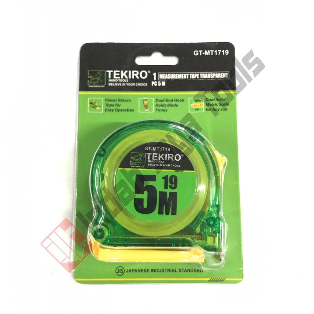 TEKIRO Meteran 5 M - Rol Matic Meter 5 meter 5M