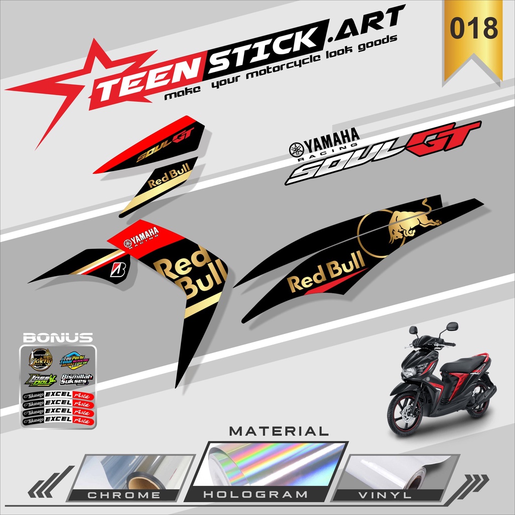 STRIPING MIO SOUL GT 115- STRIPING VARIASI HOLOGRAM YAMAHA MIO SOUL GT 115 TERBARU TN 018