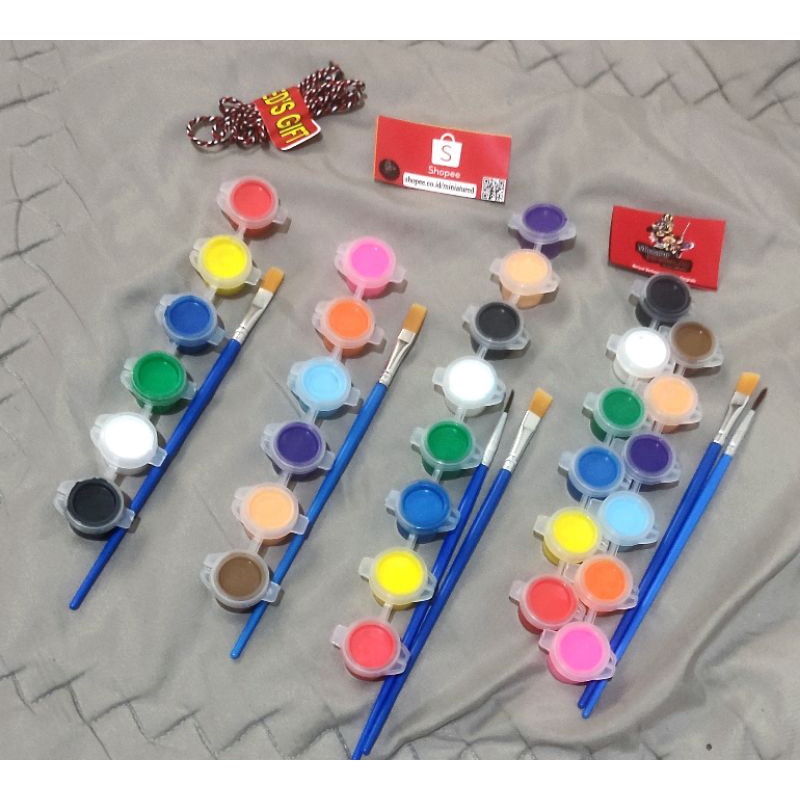 Jual Cat Lukis / Akrilik / Acrylic Paint Set 6 / 12 Warna / Cat Akrilik