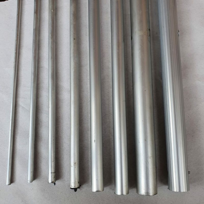 Pipa aluminimun / Pipa Jemuran / 6 Mm / 8 Mm / 10 Mm / 13 Mm / 17 Mm / 20Mm / 27 Mm