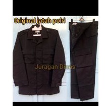 1 set baju hitam brimob original asli jantan polri