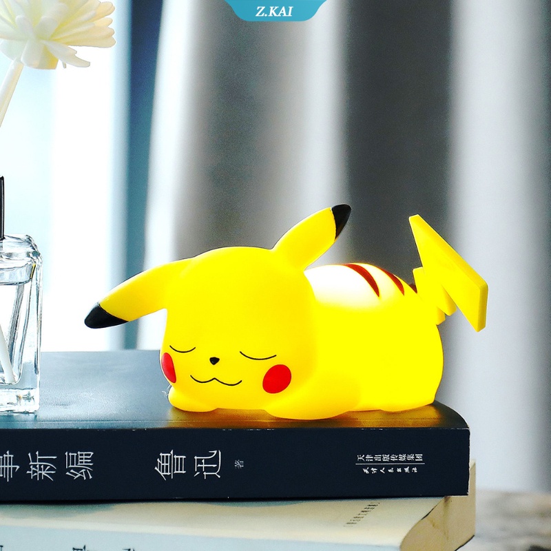 Lampu Tidur LED Bentuk Pokemon Pikachu Untuk Dekorasi Kamar Anak