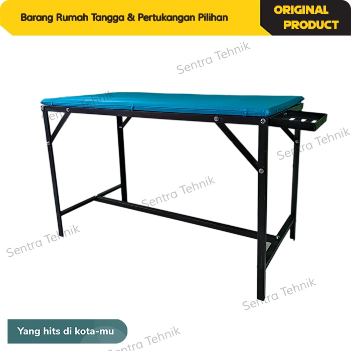 Meja Setrika Uap Lipat Laundry Pesanan Khusus Busa 3 cm (Tanpa Cover)