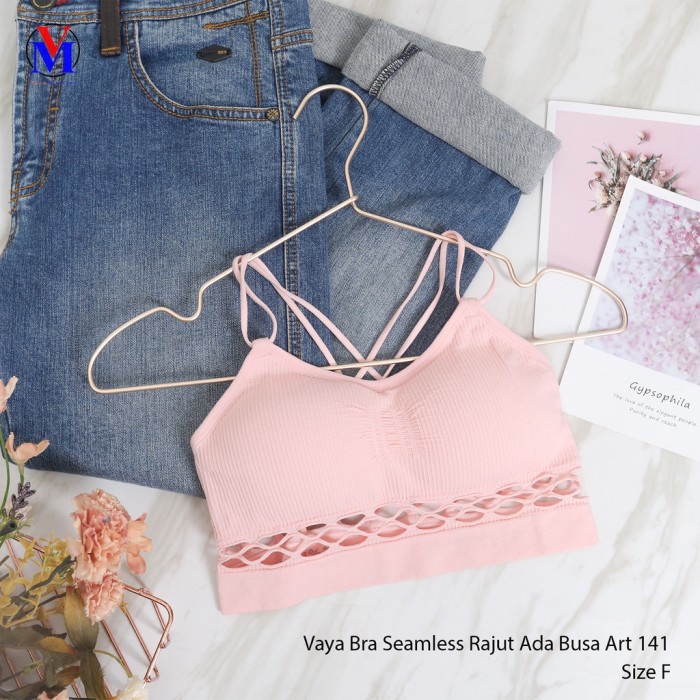 MINISET BRA SEAMLESS RAJUT BUSA VAYA Bralette Ada Busa / BRA SEXY WANITA / Art 141