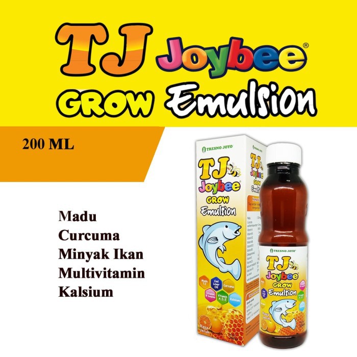 Tresno Joyo Madu Multivitamin Minyak Ikan TJ Joybee Grow Emulsion 200 ml