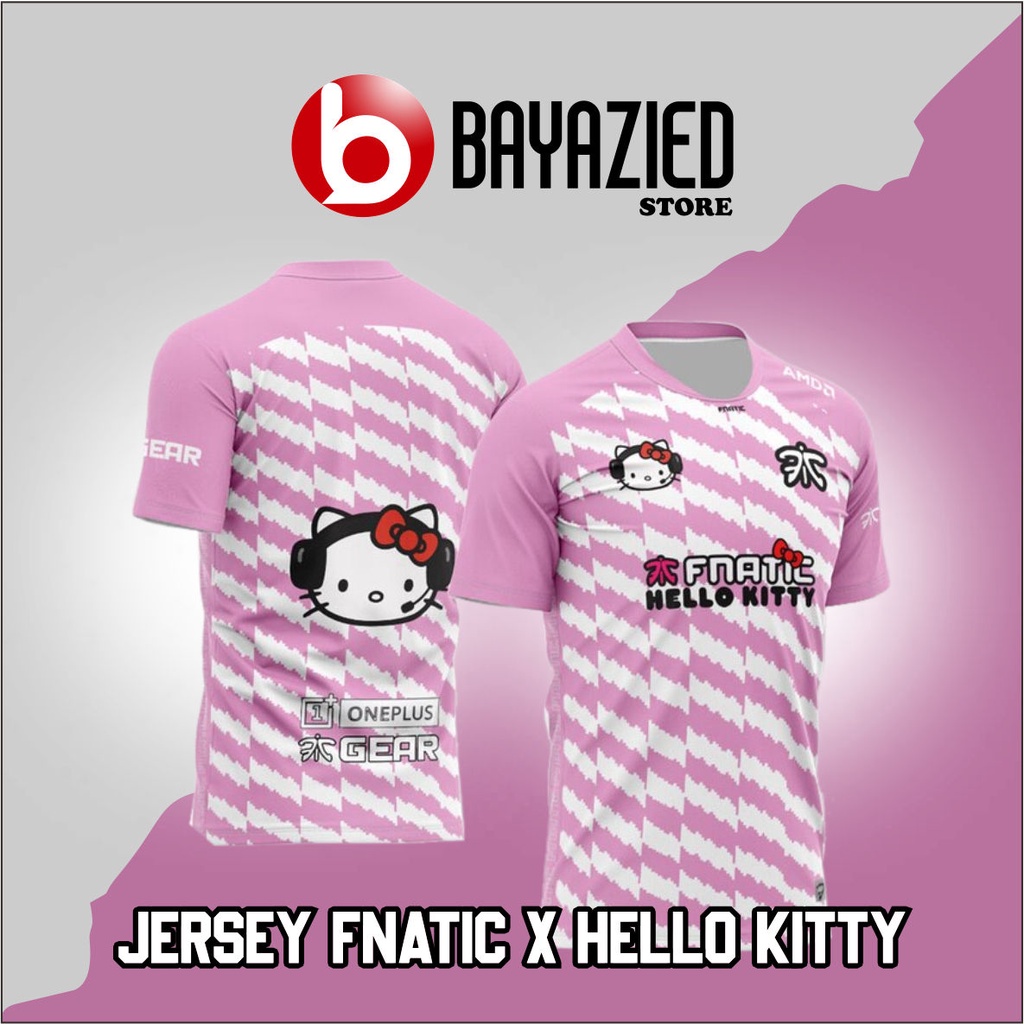 JERSEY FNATIC X HELLO KITTY TEAM DOTA 2 WOMAN WOMEN