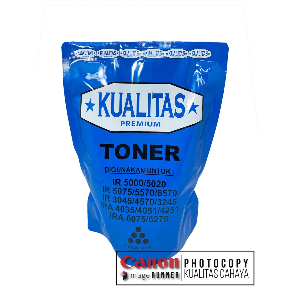 Toner Kualitas Mesin Fotokopi Canon IR 6000 IRA 6075 6275 Hasil Hitam Blok