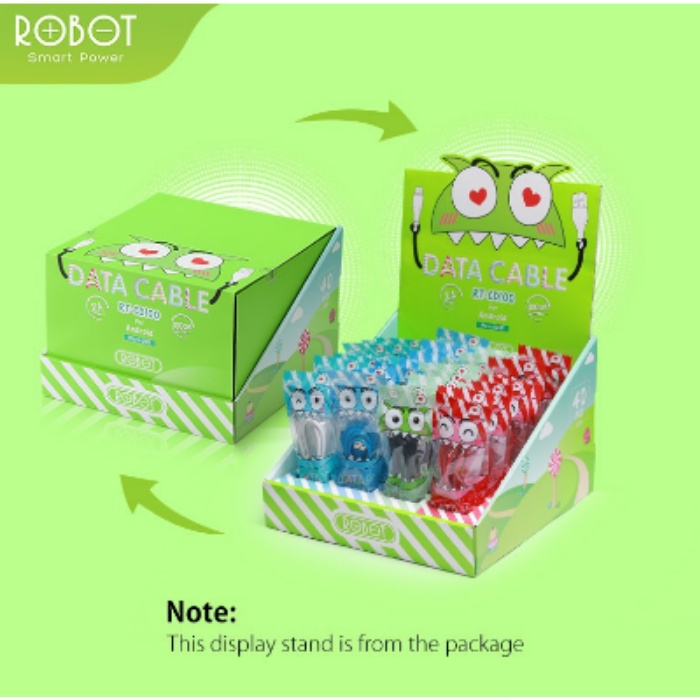 1 KOTAK 40 PC ROBOT KABEL DATA RT-CD100 COLORFUL