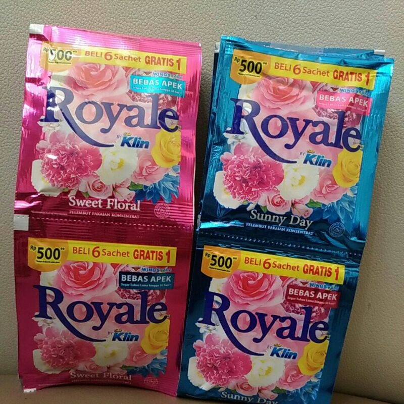 Soklin Pewangi Royale Hijab Softener Renceng 500 isi 12 Sachet