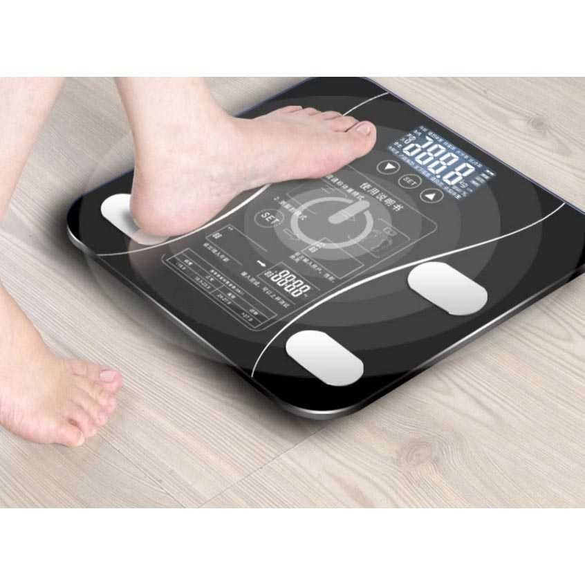 Grab Medan Timbangan Badan Rechargeable Digital Health Scale 180KG SH-Y01 Cas Ulang Taffware Di