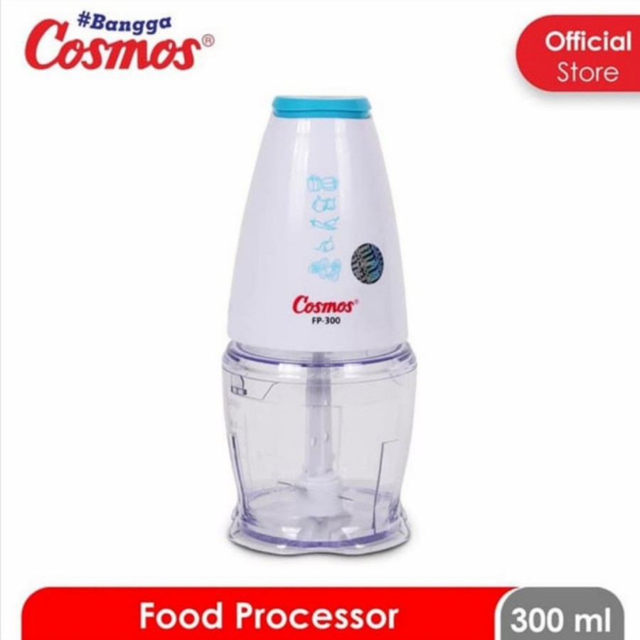 COSMOS Chopper Mini 300 ml / Food Processor FP 300 - Garansi Resmi 1 Tahun