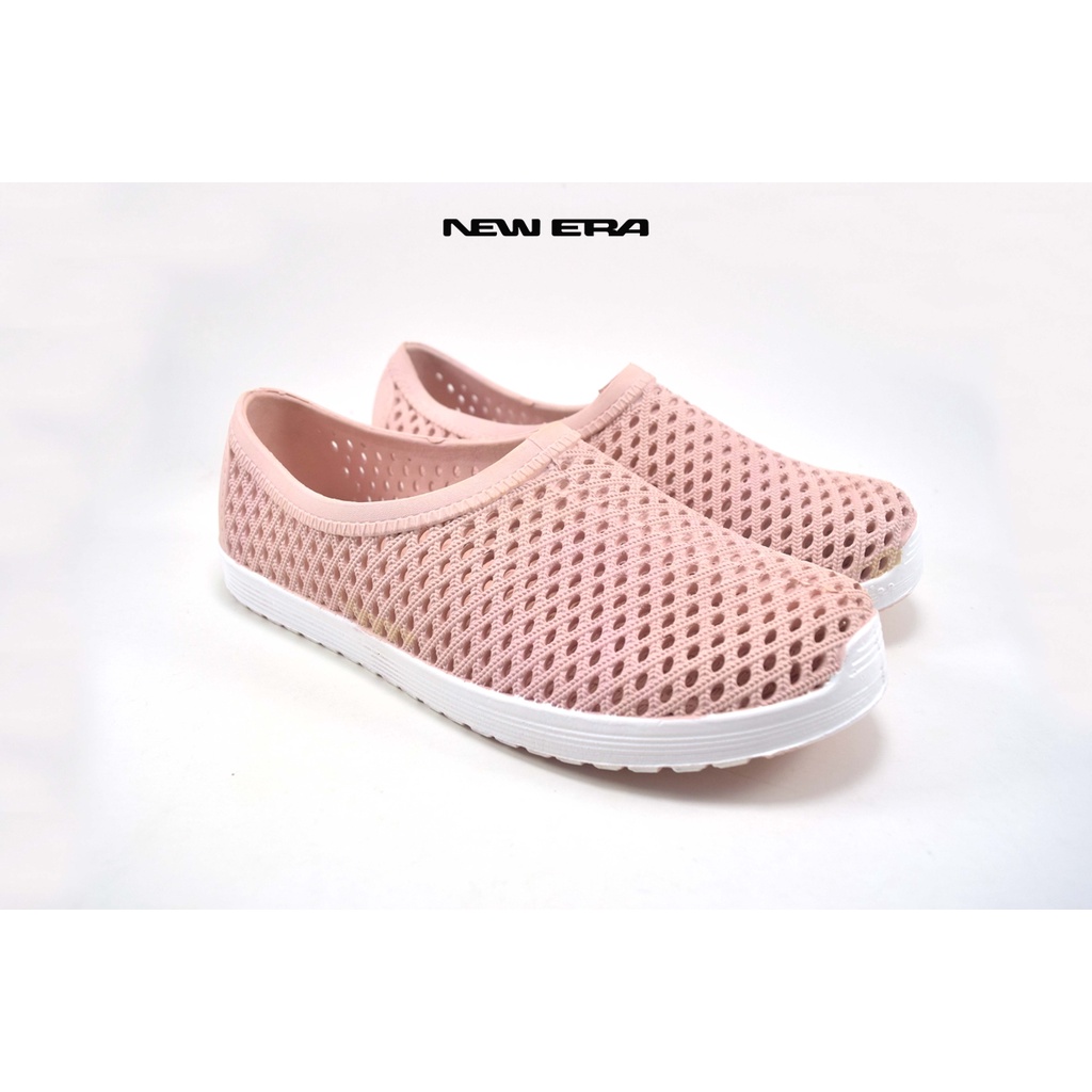 gos NEW ERA LB 10014 Sepatu Slip On Wanita Karet Terbaru Original Murah Size 36-40