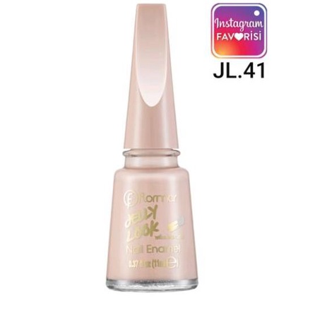 ℮ Flormar Jelly Look Nail Enamel (JL47-JL26-JL54-JL15-JL55-JL32-JL13-JL41-JL05) ✪