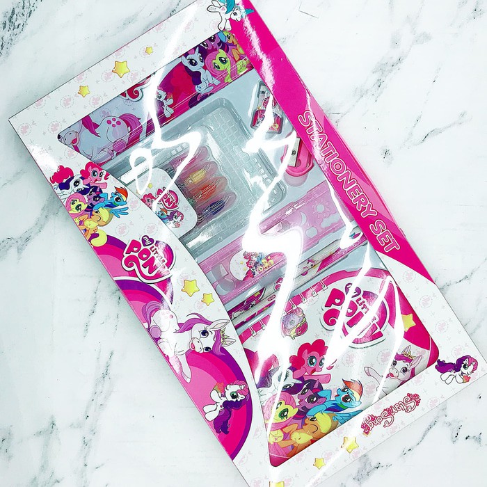 

Tempat pensil set crayon susun little pony - mh