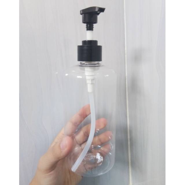Botol Kosong Pump 500ML/ Botol kosong 500ML / Botol pump 500ml bening