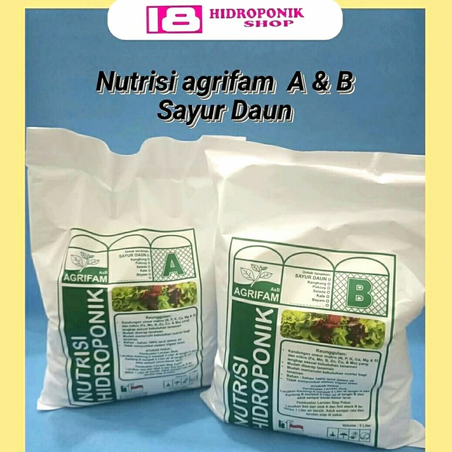 Jual Nutrisi Hidroponik AB Mix Sayur Daun 5 Liter | Shopee Indonesia