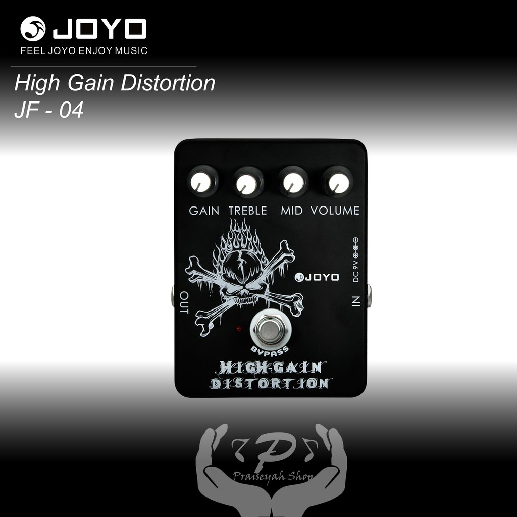 Joyo High Gain Distortion Efek Gitar JF 04 Original Guitar Effect JF04