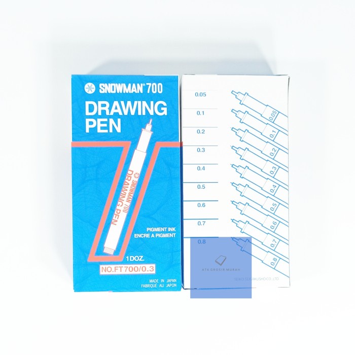 

Pendrawing- Grosir!!! Drawing Pen Snowman 700 Hitam 0.3 Atk -Drawing-Pen.