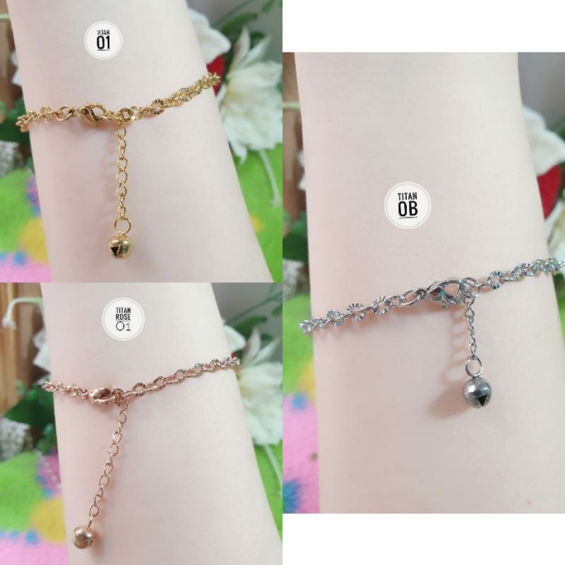 Gelang Rantai Titanium ulir Anti Karat N16032002