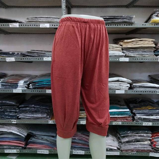 Celana leging pendek aladin wanita murah fit L XL