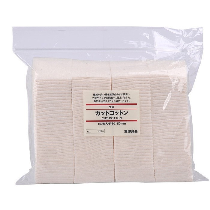 kapas MUJI organic 60x50 repack 10 pads