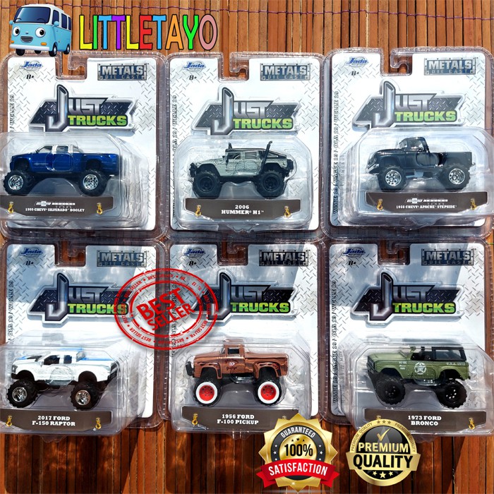 JADA JUST TRUCKS WAVE 19 CHEVY SILVERADO APACHE FORD BRONCO F-100 HUMMER H1 PICKUP TRUCK