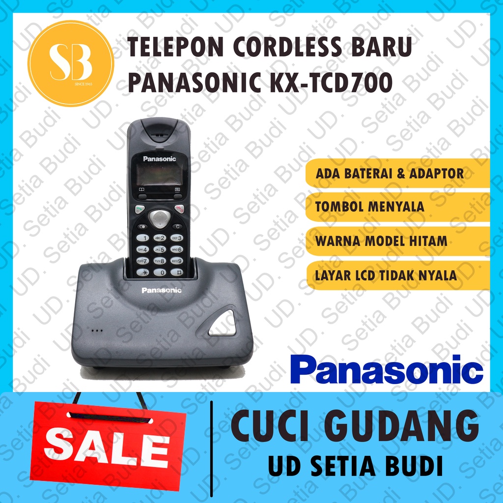 Telepon Wireless Cordless Panasonic KX-TCD700 TCD 700 Baru dan Murah