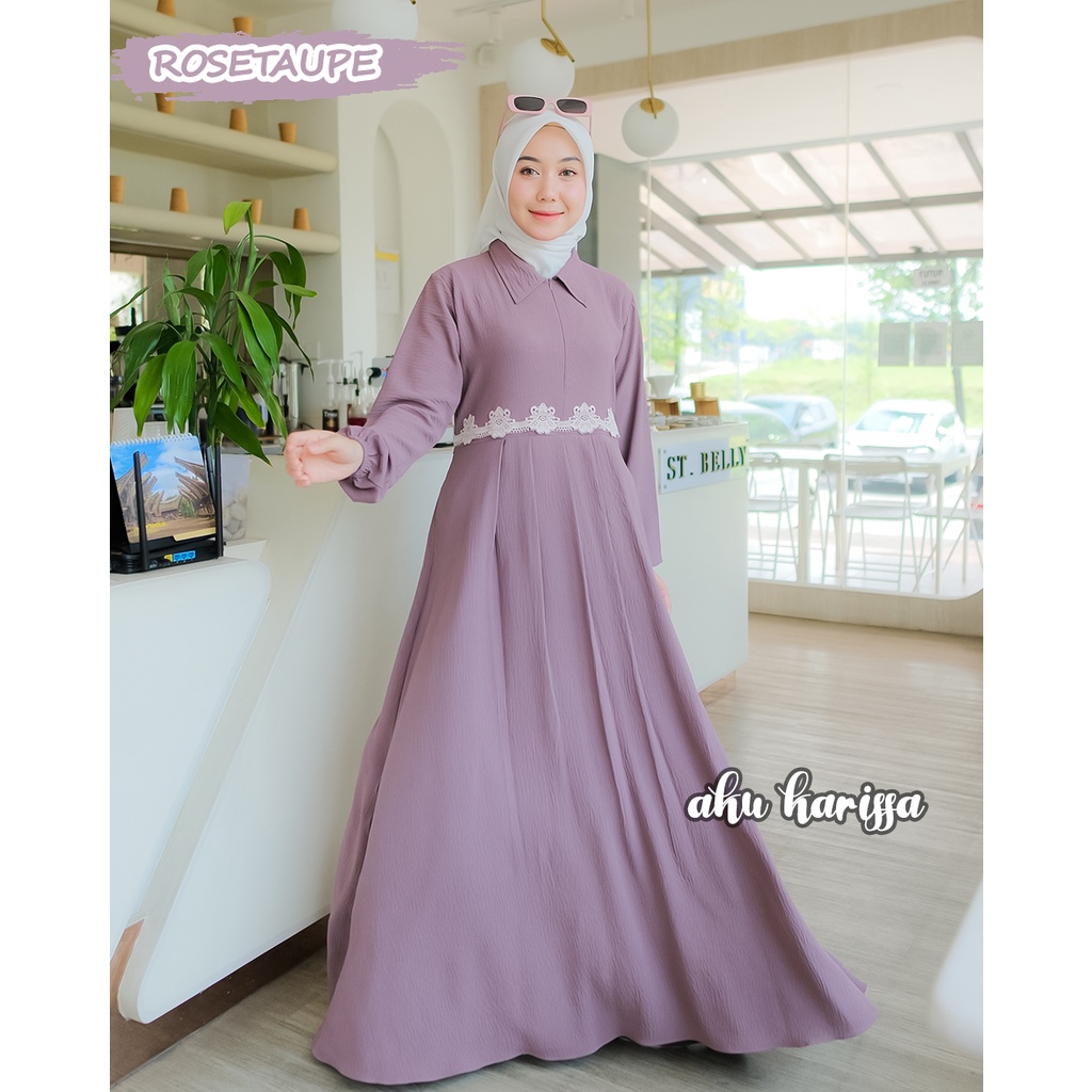 Gamis Crinkle Terbaru Ori Aku Karissa - Aillin dress muslim