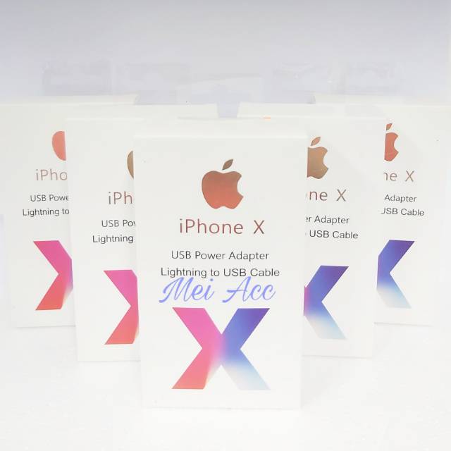 Charger Iphone X Ori 100/Adapter Iphone X/Charger Iphone X Ori