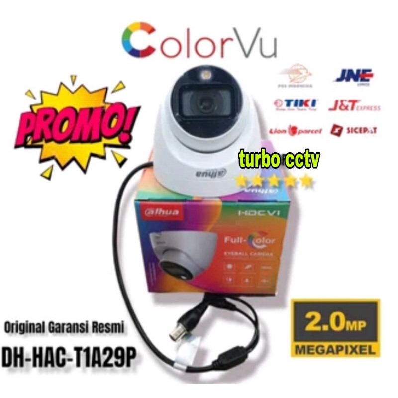 CAMERA CCTV FULL COLOR DAHUA COOPER 2MP DH-HAC-T1A29P INDOOR DAHUA