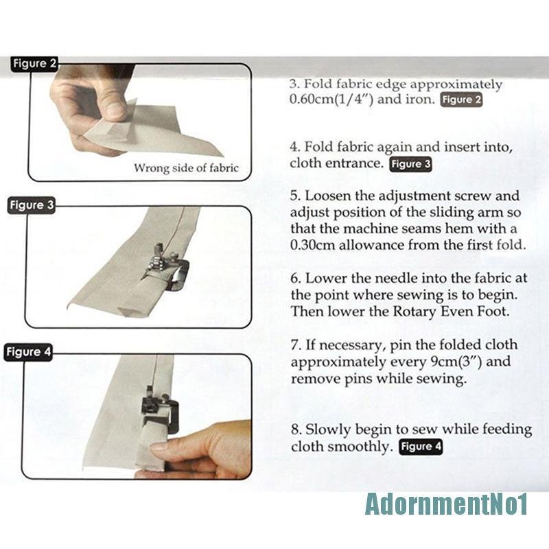 (AdornmentNo1) 3pcs Sepatu Mesin Jahit Hemming