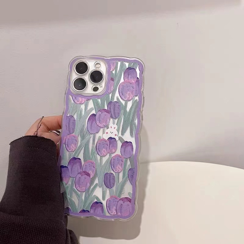 Soft Case Silikon TPU Transparan Motif Kelinci Untuk IPhone 12 13 Se 2020 6 6S 7 8 Plus X XS XR 11 Pro Max