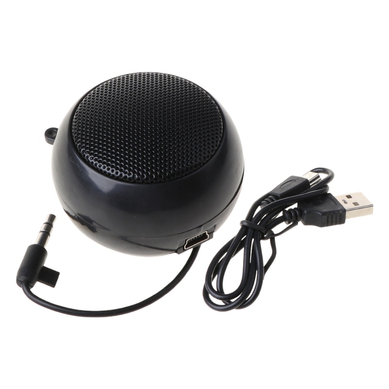 Btsg Speaker USB Mini Portable Rechargeable Bentuk Hamburger Dengan Jack 3.5mm Untuk Handphone / Laptop