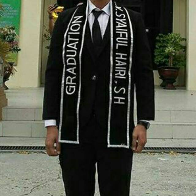 Selempang Bordir 2 sisi Bludru Wisuda / Sash