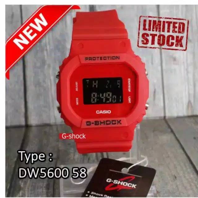 JAM TANGAN PRIA WANITA SPORT RUBBER DIGITAL LED CASIO G-SHOCK GLS-DW-5600 MURAH