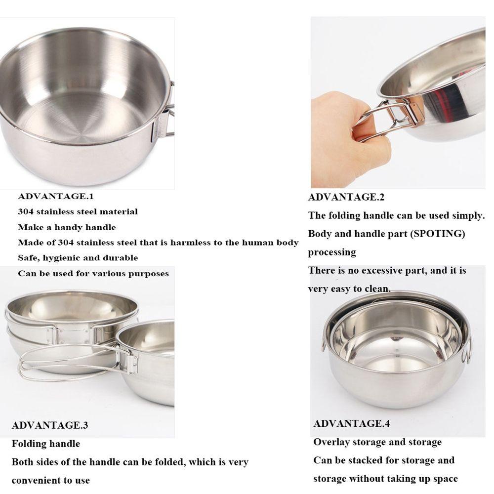 Suyo Mangkok Lipat Portable Multifungsi 500 / 650ml Untuk Outdoor / Camping