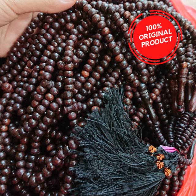 ISI 10 PCS/tasbih BERTUAH kayu galih asem super ASLI GRADE A 7 - 8mm