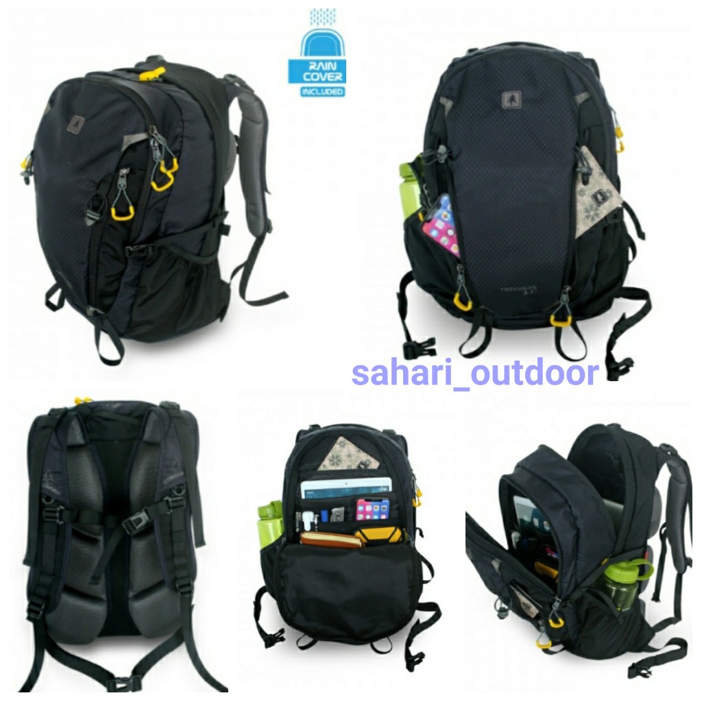 tas backpack consina Trekkers 30L include cover bag