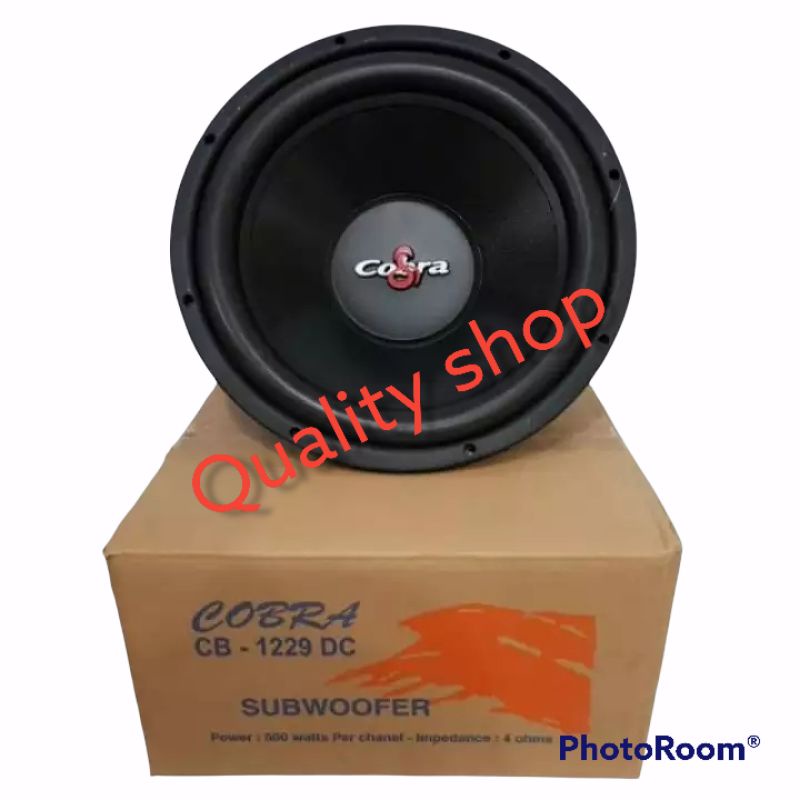 Speaker Subwoofer Cobra Cb1229 Double Coil 12 Inch Cb 1229 - Hitam made in usa