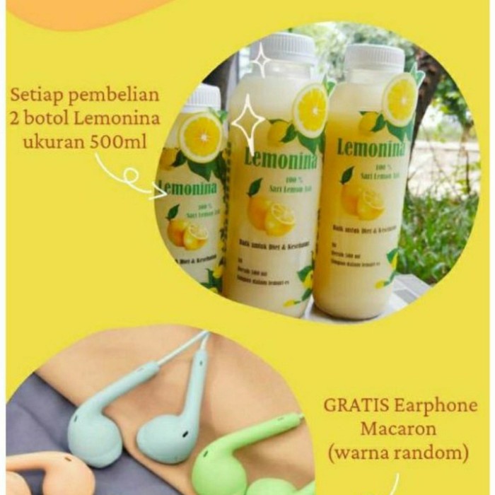 

LEMONINA SARI LEMON ASLI 100% - Diet, detoks, imunitas - 500 ml (BERKUALITAS)