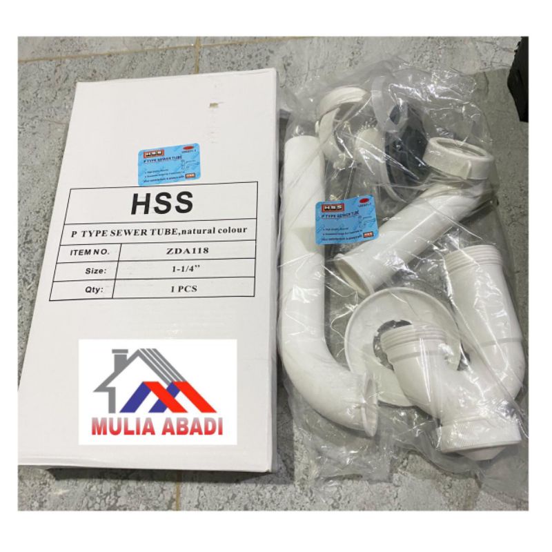 Sifon Angsa Plastik HSS /Pipa Pembuangan Wastafel Sifon Pvc