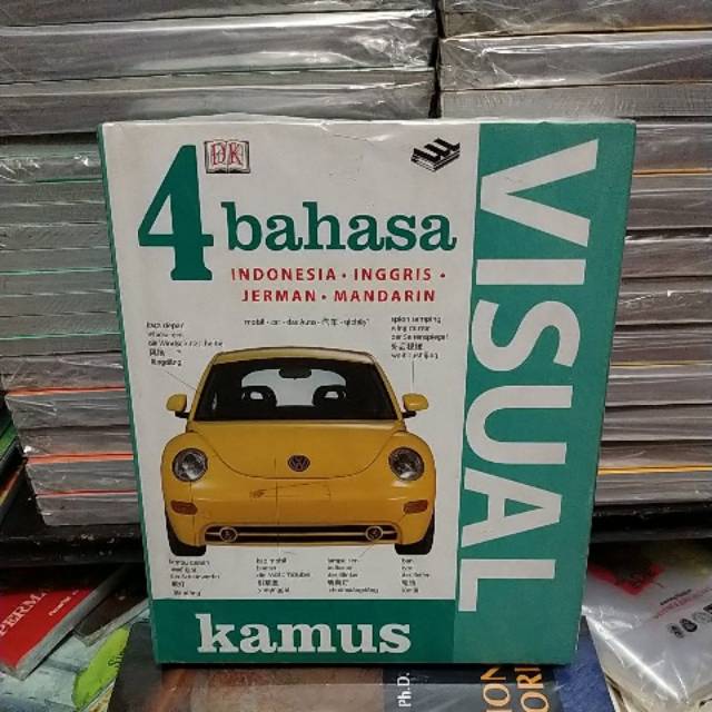 Buku original kamus visual 4 bahasa Indonesia.inggris.jerman.mandarin