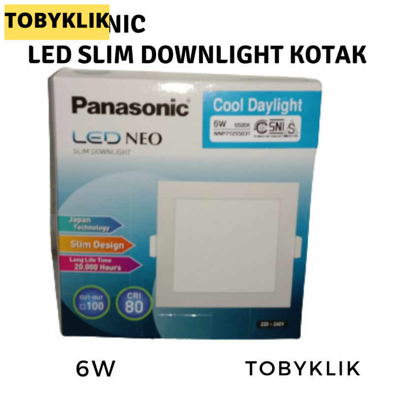 Lampu Downlight Kotak Panasonic / LED PANEL