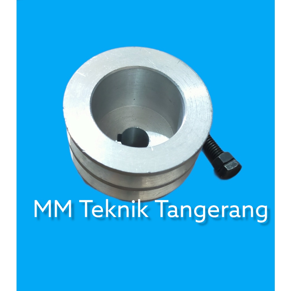 Pully A2 x 2,5 inch AS 0(Buntu), 8, 10, 12, 14, 15, 16, 17, 18, 19, 20, 22, 24, 25 mm, 1&quot; Alumunium Puly Pulli Pulley Poli Poly All A2 2,5&quot; inchi A2x2,5 A2x2,5&quot; A 2x2,5&quot; 2x2,5 inchi inci lubang lobang Allu 2.5 alumunium