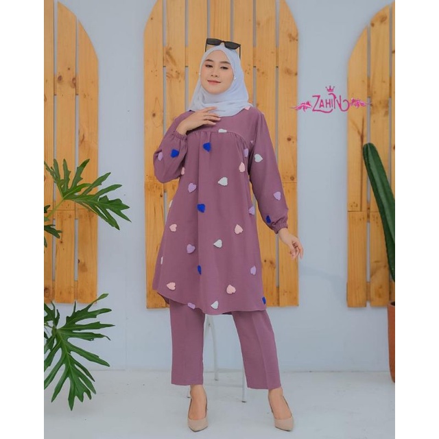 ZAHIN ORI SABRINA set // Set Celana Tunik // Set Wanita // Set Cel // One set