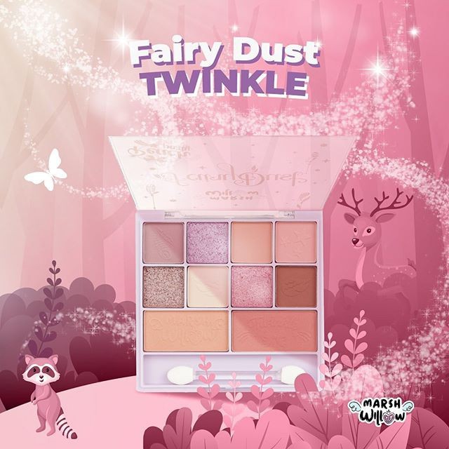 MARSHWILLOW Fairy Dust Face Kit Palette Eyeshadow Blush On (✔️BPOM) || Marshwillow Pretty Me Eye Pallette - Eyeshadow